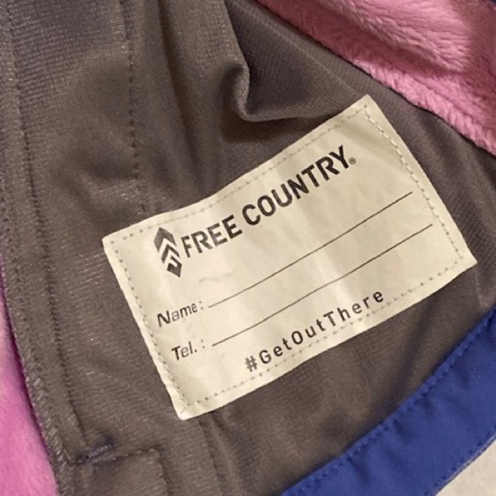 Women’s Full Zip Hooded Pink Purple Jacket by Free Country Athleisure Activewear - Picture 4 of 12